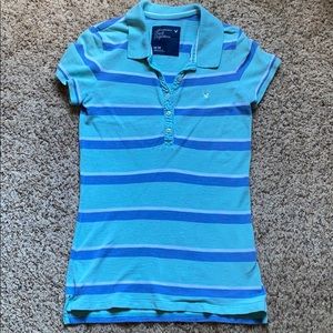 AE striped polo